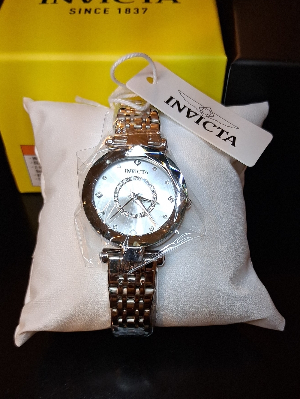 Invicta Celestial 70406 Womens Silver Crystal Dial Watch New